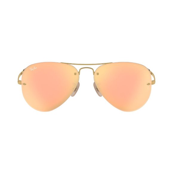 Ray-Ban Accessories - Ray-Ban Gold and Copper Mirrored Pilot Aviator Sunglasses